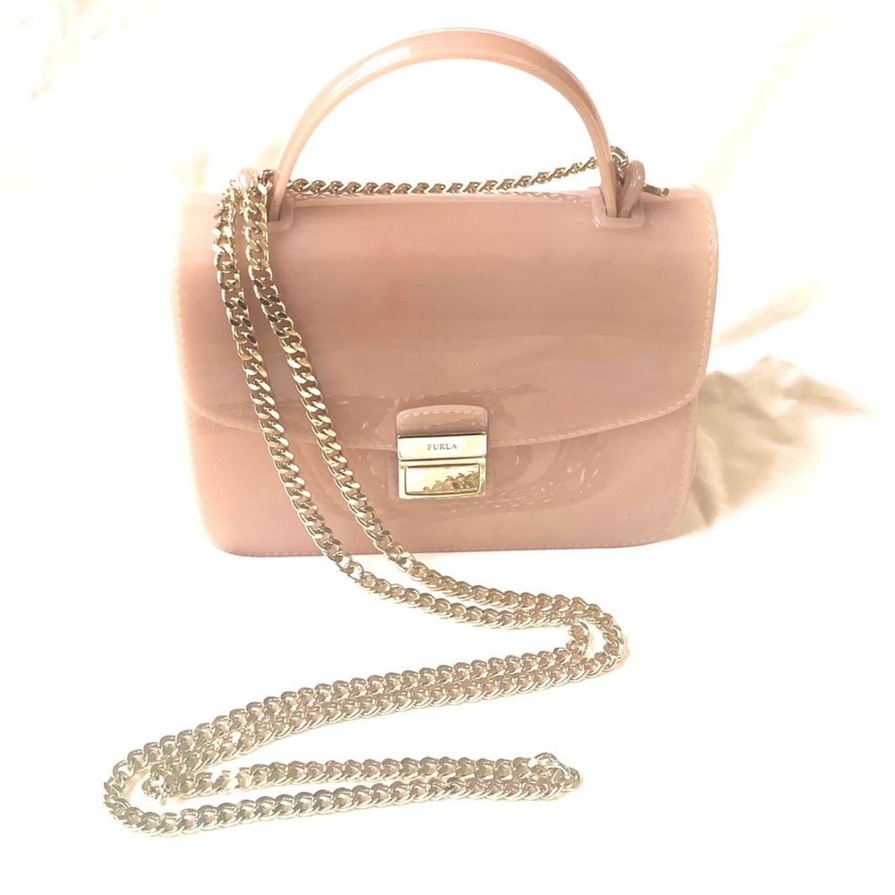 FURLA mini candy bag. Light pink